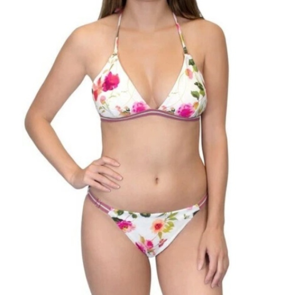 NANETTE LEPORE Francesca Triangle Top(sz12) and Hipster Bikini Bottoms(sz10) NWT